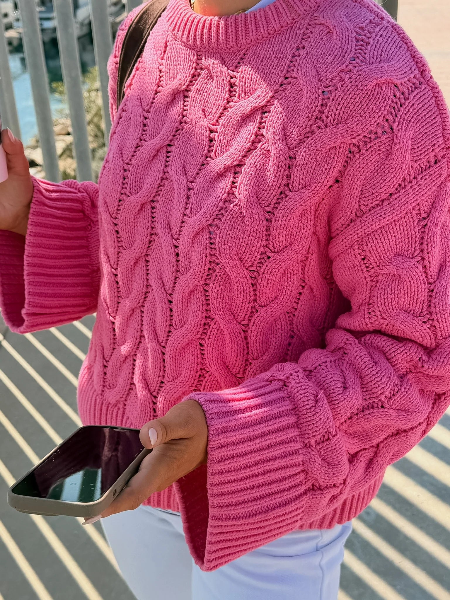 VMSVEA Pullover - Pink Cosmos
